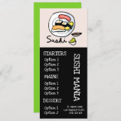 寿司 和食 レストラン 夕食 メニュー (正面/裏面)