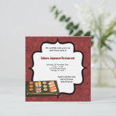 寿司 招待状 (スタンド正面)