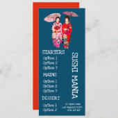 寿司 日本料理店 寿司 ディナー メニュー (正面/裏面)