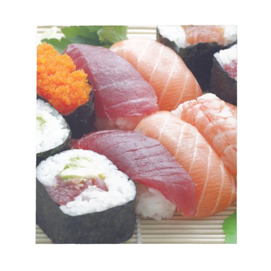 寿司 日本料理 寿司刺身 新鮮 ロール ノートパッド (正面)