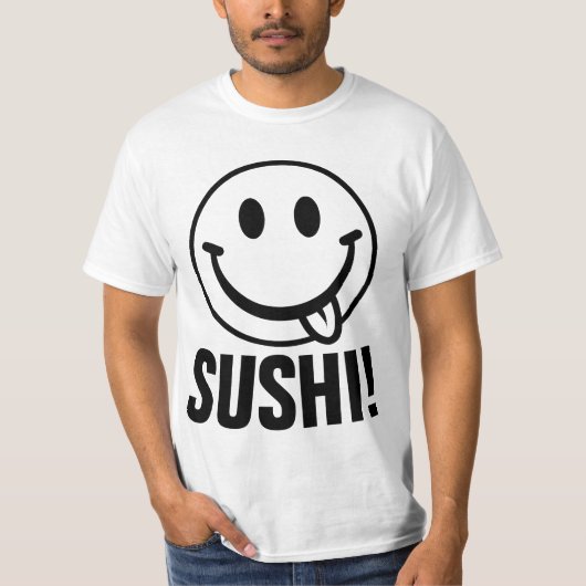 寿司!面白いTシャツ Tシャツ (正面)