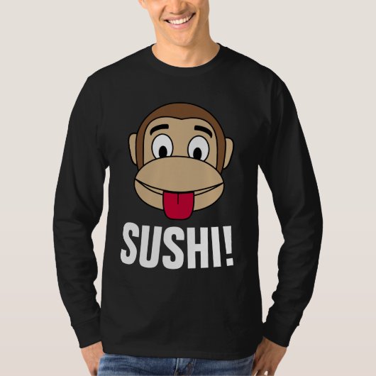 寿司!面白いTシャツ Tシャツ (正面)