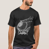 寿司!魚の頭 Tシャツ (正面)