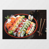 寿司 魚 食べ物 米 日本 マグロ 刺身 ウィンドウサイン (シート)