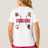 寿司LOVE - 寿司への愛 - ハンドサイン ILY オブセッション Tシャツ (裏面)