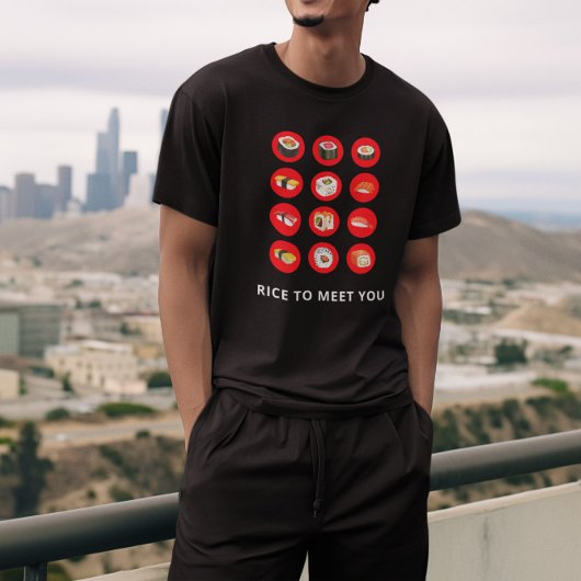 寿司Tシャツに合う米 Tシャツ