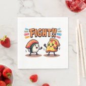 寿司vsピザ スタンダードランチョンナプキン (インサイチュ)