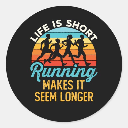 寿命おもしろいが短いランニングと長く見える ラウンドシール (正面)