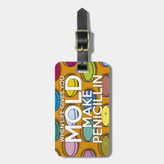 寿命が与えペニシリンを作る ラゲッジタグ (正面縦)