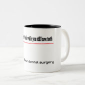 寿命が短い。まだ歯があるスマイル ツートーンマグカップ (正面右)