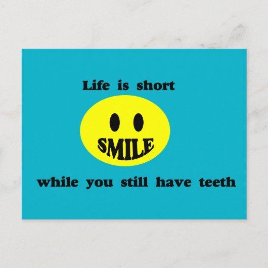 寿命が短い ポストカード (正面)