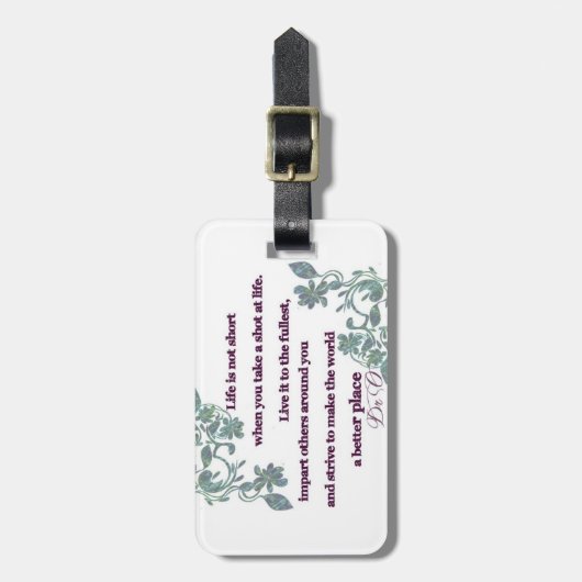 寿命が短い ラゲッジタグ (正面縦)