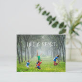 寿命が短い |生楽しむ活 ポストカード (スタンド正面)