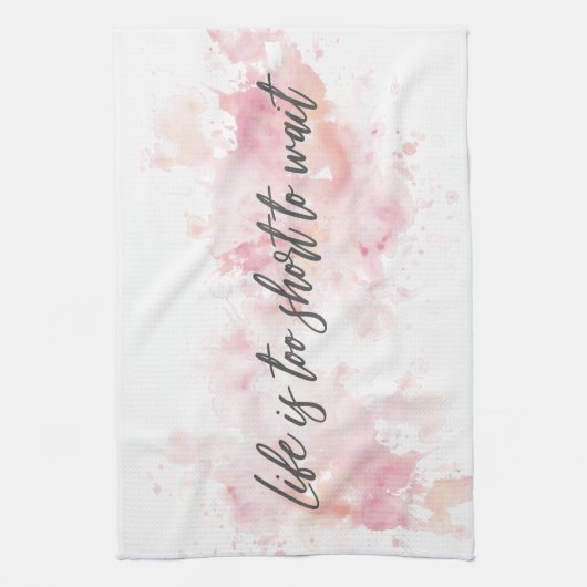 寿命が短くて待ち切れない キッチンタオル (縦)