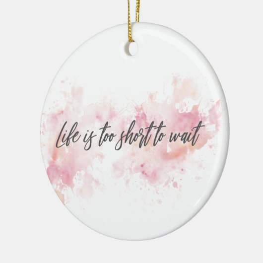 寿命が短くて待ち切れない セラミックオーナメント (左)