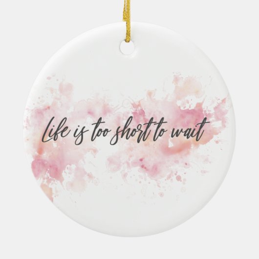 寿命が短くて待ち切れない セラミックオーナメント (裏面)