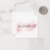 寿命が短くて待ち切れない ノートカード (正面/裏面インサイチュ)