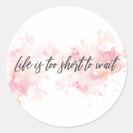 寿命が短くて待ち切れない ラウンドシール (正面)