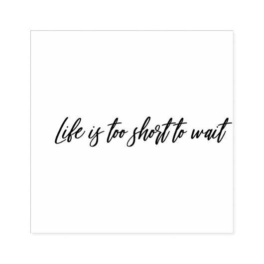 寿命が短くて待ち切れない ラバースタンプ (インプリント)