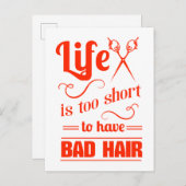 寿命が短くて髪が悪い ポストカード (正面/裏面)