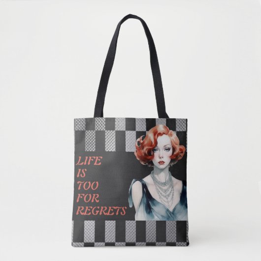 寿命が短くて黒すぎる トートバッグ (正面)