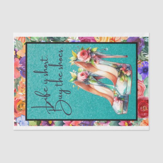 寿命が短く、靴買デカップページ紙 薄葉紙 (正面)