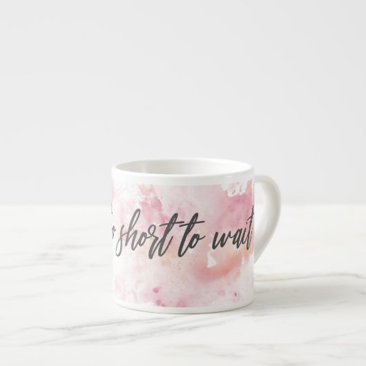 寿命が短すぎてエスプレッソカップを待てない – コーヒー エスプレッソカップ (正面右)