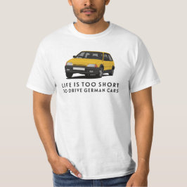 寿命が短すぎてドイツ語を運転できない – AX Gt Tシャツ