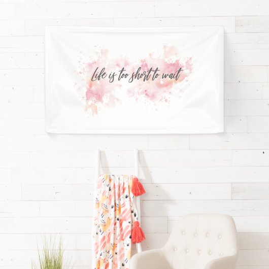 寿命が短すぎてバナーを待てないやる気を起こさせる- 横断幕 (インサイチュ)