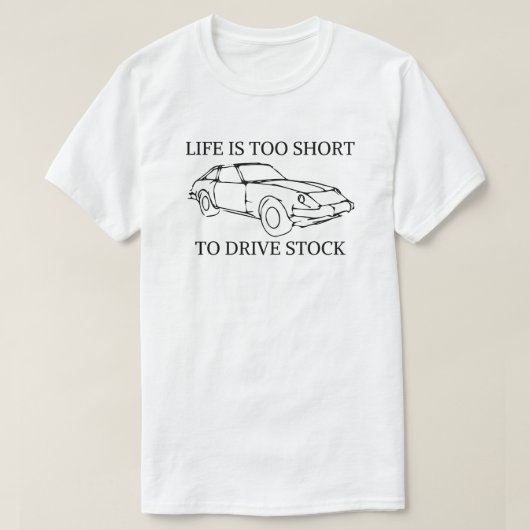 寿命が短すぎて在庫が出ない | おもしろい整備士 Tシャツ (デザイン正面)