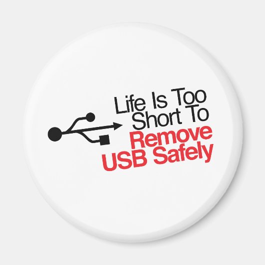 寿命が短すぎてUSBを安全に取り外せない マグネット (正面)