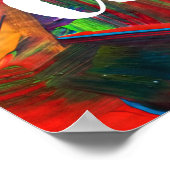 寿命が短すぎる引用文カラフルトレンディーモダン ポスター (角)