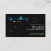 寿命が短すぎる – ネイルアーティスト 名刺 (裏面)