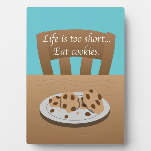 寿命が短すぎる、食べCookie フォトプラーク (正面)