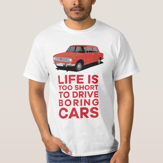 寿命が短すぎる – VAZ-2101 Lada 1200、16色 Tシャツ (正面)