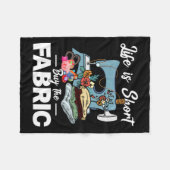 寿命が短買い裁縫 フリースブランケット (正面(横))