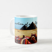 寿命の私の休暇! エジプトのラクダのマグ コーヒーマグカップ (正面左)