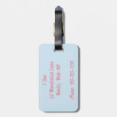 寿命の荷物のラベルの冒険の用意して下さい ラゲッジタグ (裏面縦)