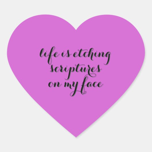 寿命はエッチング2 ハートシール (正面)