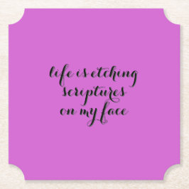 寿命はエッチング2 ペーパーコースター