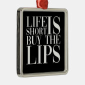 寿命は唇買のナース注射の短い メタルオーナメント (右)