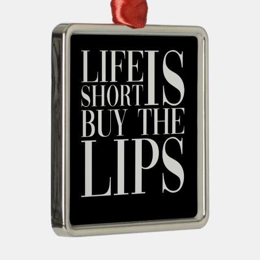 寿命は唇買のナース注射の短い メタルオーナメント (右)