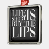 寿命は唇買のナース注射の短い メタルオーナメント (左)