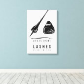 寿命は短いが睫毛は短くあるべきではない キャンバスプリント (インサイチュ (ウッドフロア))