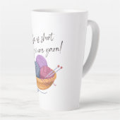 寿命は短い – 買より糸! | Craftyラテマグ カフェラテマグ (右アングル)