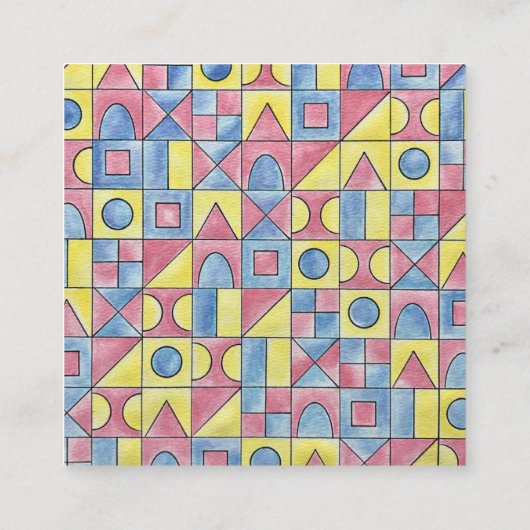 寿独ワンミニマモダンリスト スクエア名刺 (裏面)