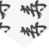 寿 – おめでとうございます日本の テーブルクロス (アングル)