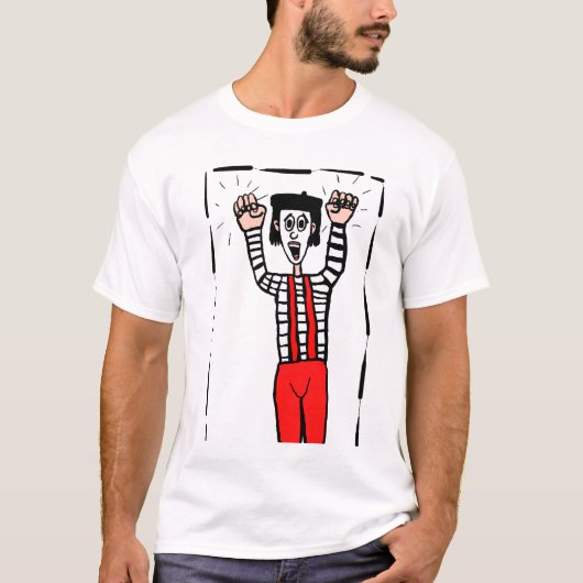 封じられたパントマイムのTシャツ Tシャツ (正面)