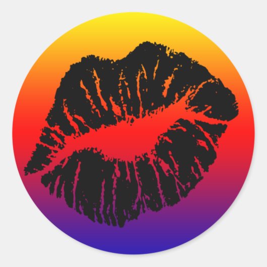 封をするキス ラウンドシール (正面)