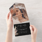 封エレガント印してボホを送る |結婚の | オールインワン招待状 (貼ってはがせる)